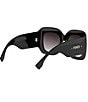 FENDI Women's Fendi Screen 55mm Square Sunglasses - Image 5