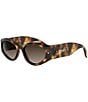 FENDI Women's Fendi Screen 57mm Oval Sunglasses - Image 1