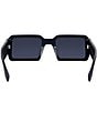 Color:Blue - Image 5 - Women's Fendigraphy 52mm Geometric Rectangular Sunglasses