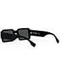 FENDI Women's Fendigraphy 52mm Geometric Rectangular Sunglasses, Color:Black - Image 3