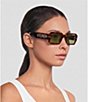FENDI Women's Fendigraphy 52mm Havana Geometric Sunglasses - Image 3