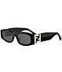 FENDI Women's FF 54mm Rectangle Sunglasses - Image 1