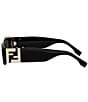FENDI Women's FF 54mm Rectangle Sunglasses - Image 2