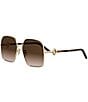 FENDI Women's FF Diamonds 58mm Geometric Sunglasses - Image 1