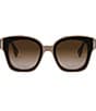 FENDI Women's First 63mm Square Sunglasses, Color:Shiny Taupe/Havana F - Image 2