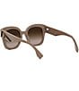 FENDI Women's First 63mm Square Sunglasses, Color:Shiny Taupe/Havana F - Image 4