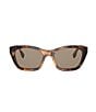 FENDI Women's Forever FENDI 54mm Rectangle Sunglasses, Color:Blonde Animal Havana/Brown - Image 2