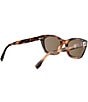 FENDI Women's Forever FENDI 54mm Rectangle Sunglasses, Color:Blonde Animal Havana/Brown - Image 5