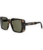 Fendi Women's Havana Soul 55mm Square Sunglasses - Image 1