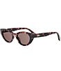 FENDI Women's Lettering 51mm Oval Sunglasses - Image 1