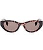 FENDI Women's Lettering 51mm Oval Sunglasses - Image 2