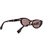 FENDI Women's Lettering 51mm Oval Sunglasses - Image 5