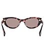 FENDI Women's Lettering 51mm Oval Sunglasses - Image 6