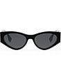 Color:Black - Image 2 - Women's O'Lock 54mm Cat Eye Sunglasses