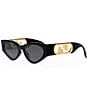 Color:Black - Image 1 - Women's O'Lock 54mm Cat Eye Sunglasses