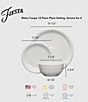 Fiesta Bistro Coupe 12-Piece Dinnerware Set, Service for 4, Color:Daffodil - Image 2