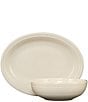 Fiesta 2-Piece Oval Platter & Bistro Bowl Serve Set, Color:Linen - Image 1
