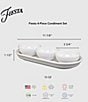 Fiesta Aegean Mixed Colors 4-Piece Condiment Set, Color:Mixed Aegean - Image 3