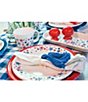 Color:Open White - Image 2 - Americana Stars 9#double; Luncheon Plate