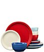 Fiesta Bistro Coupe 12-Piece Mixed Vibrant Dinnerware Set, Service for 4 - Image 1