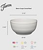Fiesta Bistro Coupe Cereal Bowls, Set of 4, Color:White - Image 3