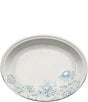 Color:Sky - Image 1 - Botanical Floral Oval Platter