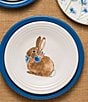 Fiesta Breezy Floral Collection Bunny 9#double; Luncheon Plate, Color:White/Floral - Image 2