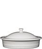 Fiesta Small 10 Inch Round Covered Casserole 1.4 Quart, Color:White - Image 1