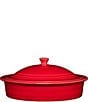 Color:Scarlet - Image 1 - Ceramic Tortilla Warmer with Lid