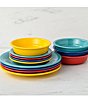 Fiesta Classic 12-Piece Mixed Colors Dinnerware Set, Service for 4, Color:Mixed Vibrant - Image 2