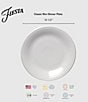 Fiesta Classic Rim Dinner Plates, Set of 4, Color:White - Image 3