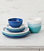 Fiesta Mixed Collection Bistro Coupe Dinner Plates, Set of 4, Color:Coastal Blue - Image 3