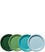 Fiesta Mixed Collection Bistro Coupe Salad Plates, Set of 4, Color:Mixed Aegean - Image 1