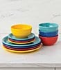 Fiesta Mixed Collection Bistro Coupe Salad Plates, Set of 4, Color:Mixed Vibrant - Image 3