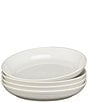 Fiesta Coupe Luncheon Bowls, Set of 4, Color:White - Image 1