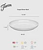 Fiesta Coupe Luncheon Bowls, Set of 4, Color:White - Image 2