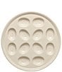 Fiesta Round Egg Serving Platter 11.25#double; Dia., Color:Linen - Image 1