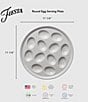 Fiesta Round Egg Serving Platter 11.25#double; Dia., Color:Linen - Image 2
