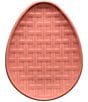 Fiesta Embossed Egg Shaped Plate, 10#double;, Color:Peony - Image 1