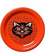 Fiesta Halloween Black Cat 6.5#double; Appetizer Plate, Color:Poppy - Image 1