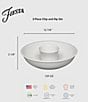 Fiesta 2-Piece Chip-N-Dip Set, Color:White - Image 2