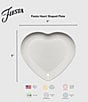 Fiesta Heart Plate, Color:White - Image 2