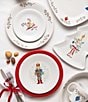 Fiesta Nutcracker Collection Classic Rim Dinner Plate, Color:White - Image 4