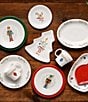 Fiesta Nutcracker Collection Classic Rim Salad Plate, Color:White - Image 3