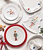 Fiesta Nutcracker Holiday Bistro Coup Appetizer Plate, Color:White - Image 2