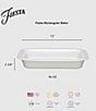 Fiesta Rectangular Baker, Color:Scarlet - Image 2