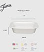 Fiesta Square 9x9 Inch Baker 2 Quart, Color:Jade - Image 2