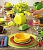 Color:Lemongrass - Image 2 - Square Ceramic Luncheon Plate