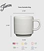 Fiesta Stackable Mugs, Set of 4, Color:Linen - Image 2