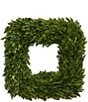 Fig & Dove 18#double; Square Boxwood Wreath - Image 1